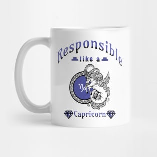 Zodiac attributes: Capricorn white Mug